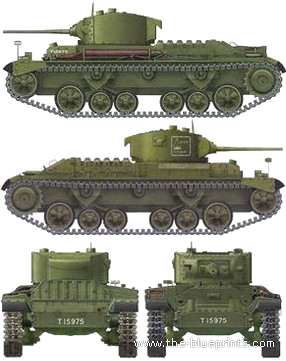 Tank Valentine Mk.VI [Canadian] - drawings, dimensions, figures